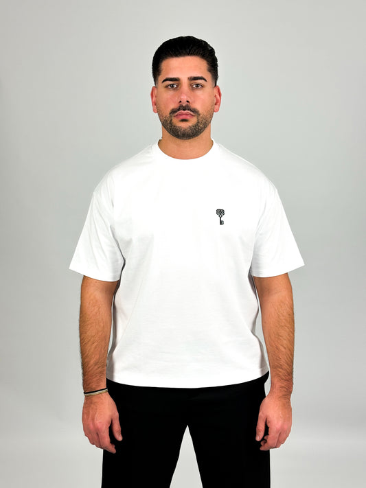 Basic Key Tee White